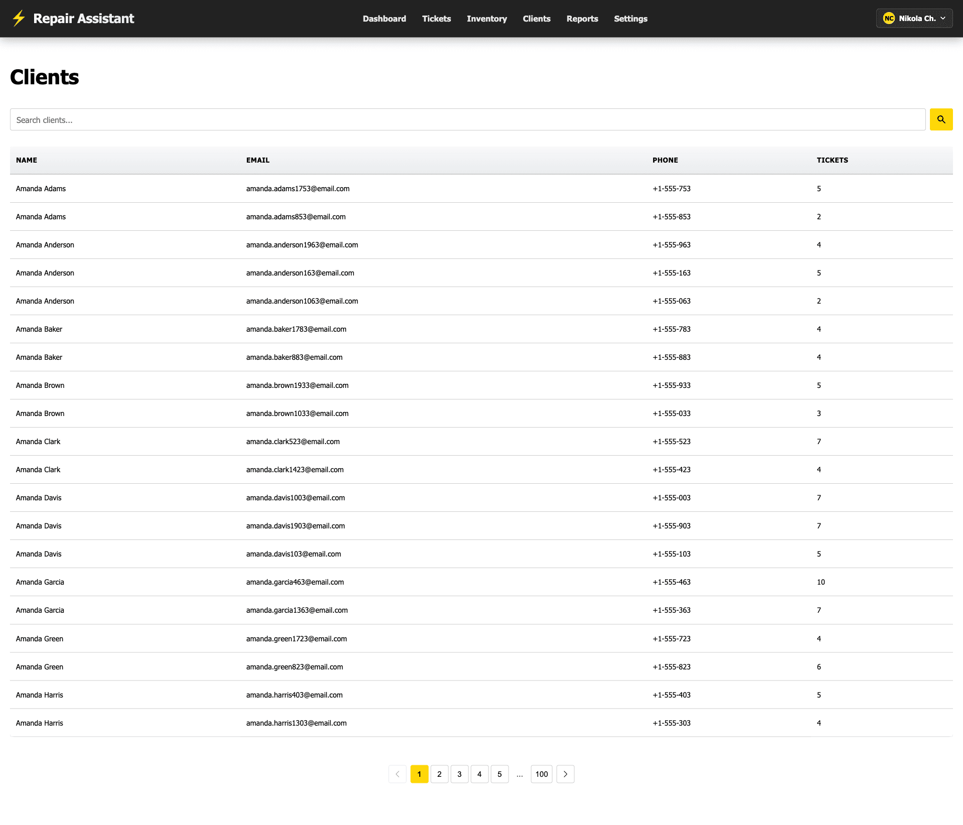 Customers - Manage your customer database
