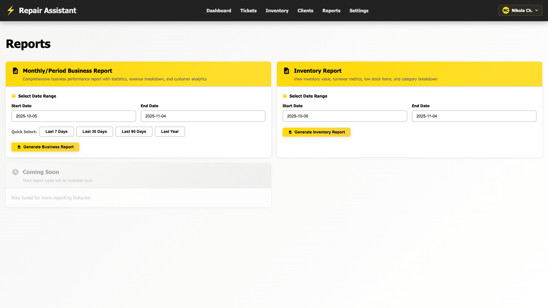 Reports - Generate professional PDF reports